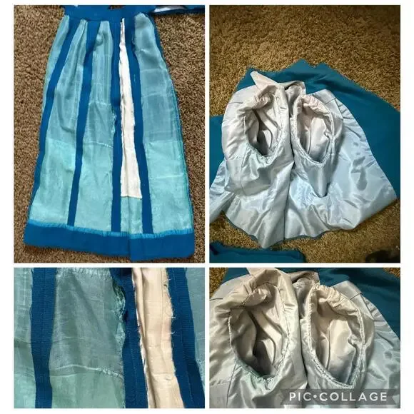 1940's Blue Wool Boucle Skirt Suit from a Vogue Paris Original size S/M - Picture 10 of 10